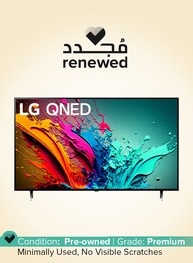 LG Renewed -  55-Inch Smart QNED TV 4K 120Hz 55QNED86 Black - Image 1