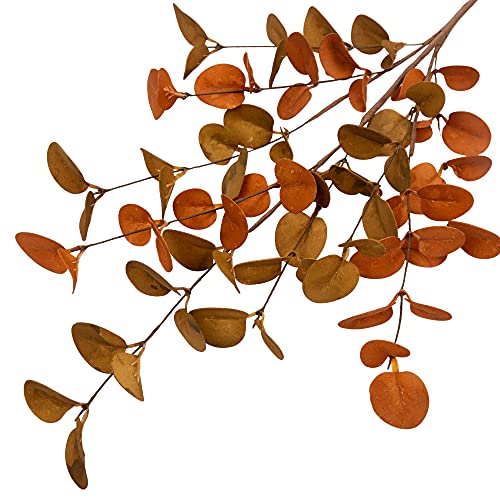 VGIA 6 Pcs Fall Eucalyptus Leaves Artificial Eucalyptus Stems Fall Leaf Spray Autumn Leaves Fall Decorations for Home Floral Arrangement - Image 3