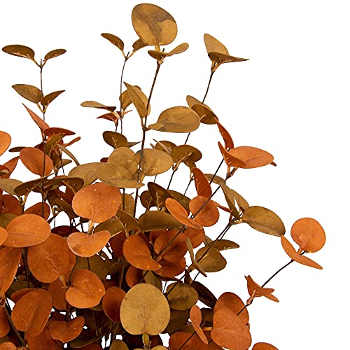 VGIA 6 Pcs Fall Eucalyptus Leaves Artificial Eucalyptus Stems Fall Leaf Spray Autumn Leaves Fall Decorations for Home Floral Arrangement - Image 4