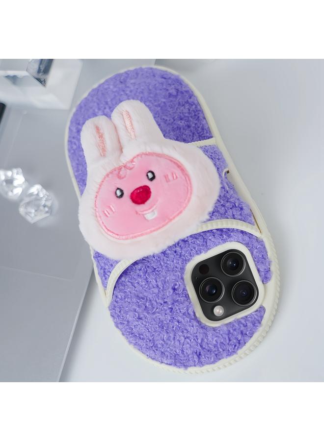 S-TOP Case For iPhone 13 Pro Creative Plush Doll Slipper Design TPU Phone Case - Image 1
