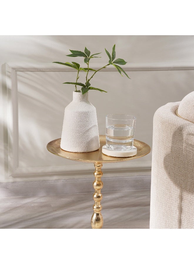 Pan Home Gadgy Accent Table Marble - Gold And White  - Image 3