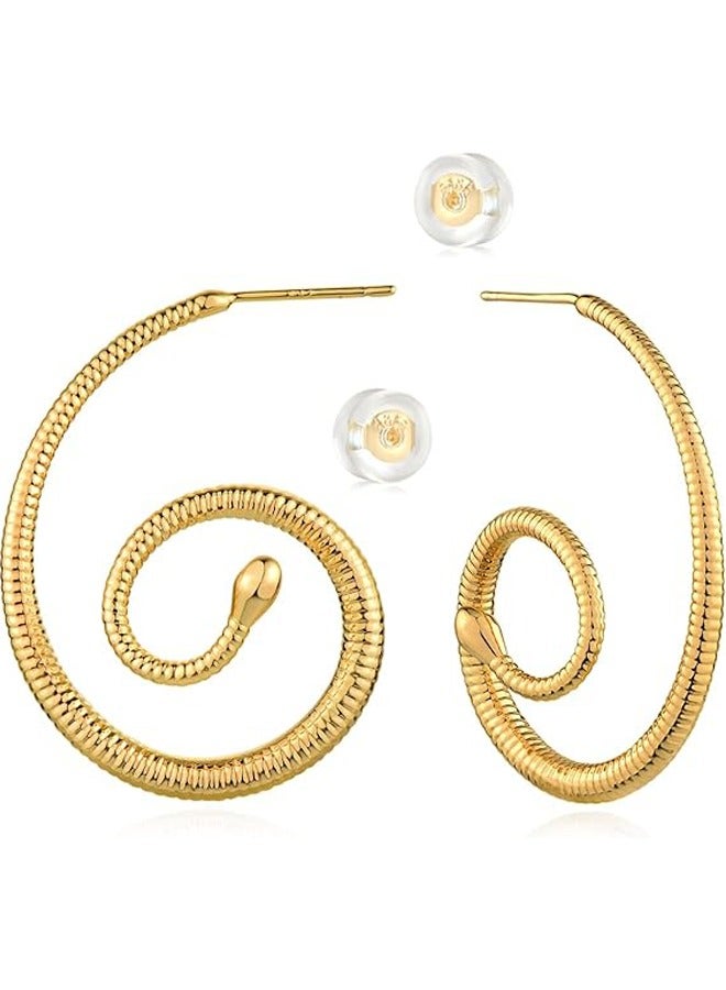 Mevecco Women Huggie Earrings Gold Hoop 14K Gold Filled Small Simple Handmade Hypoallergenic Everyday Jewelry - Image 1