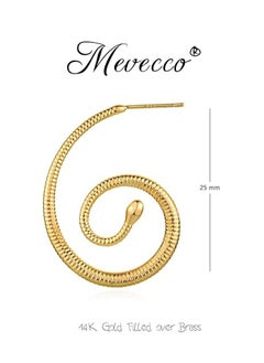 Mevecco Women Huggie Earrings Gold Hoop 14K Gold Filled Small Simple Handmade Hypoallergenic Everyday Jewelry  - Image 4