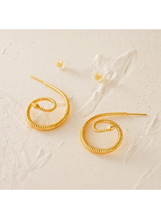 Mevecco Women Huggie Earrings Gold Hoop 14K Gold Filled Small Simple Handmade Hypoallergenic Everyday Jewelry - Image 5