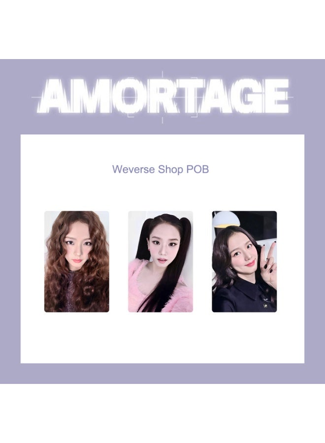 NIBEMINENT 3 Pcs Kpop BLACKPINK - Jisoo  AMORTAGE Lomo Cards Card For Fans Collection Gifts