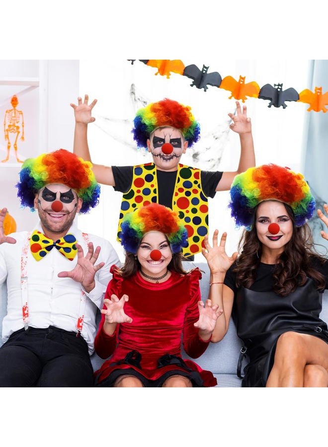 Tigerdoe Clown Costume - Clown Nose Clown Wig Bow Tie and Vest - 4 Pc Clown Dress Up Accessories - Image 5