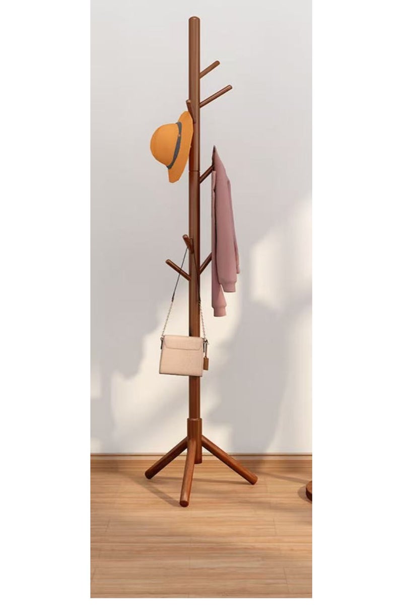 Simple solid wood coat rack indoor vertical hanger - Image 2