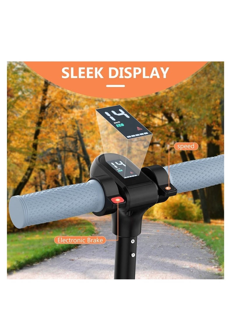 Crony ZL-E7 Foldable Electric Scooter – 110W Motor, 5-8KM Range, 7KG Ultra-Light – Bluetooth Connectivity, LED Headlight/Base, Vacuum Tires – 60KG Load, Aluminum Alloy Frame, Fast 3H Charge,Blue - Image 4