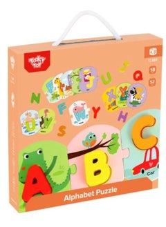 TOOKY TOY Wooden Alphabet Puzzle Toy  - Image 1