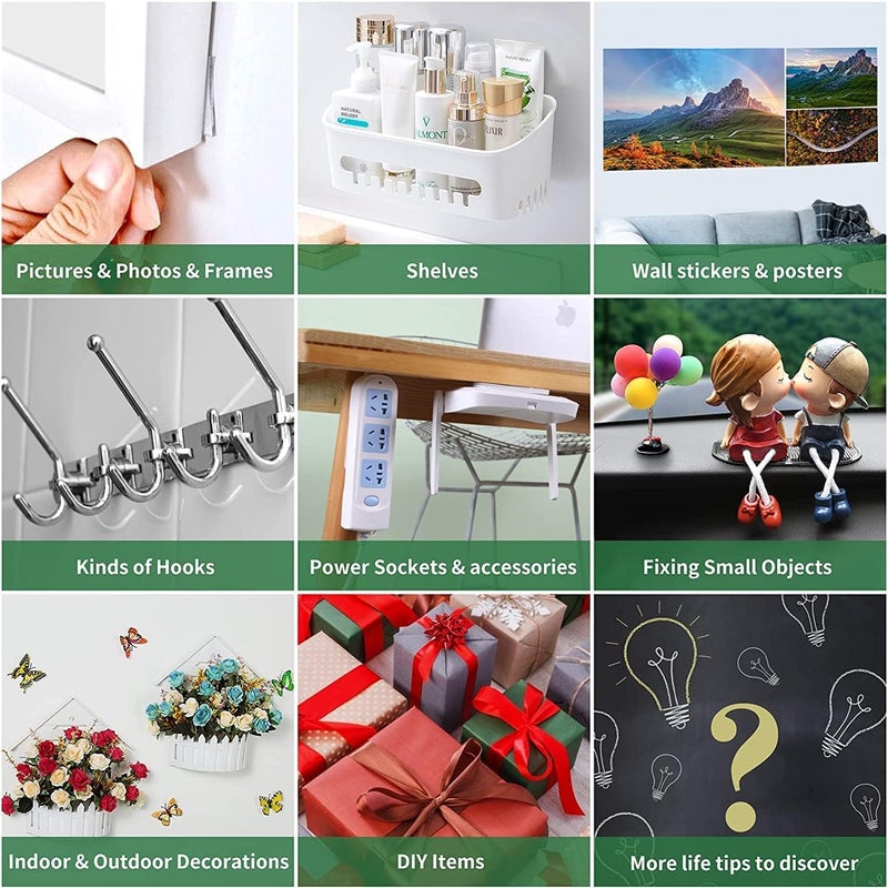 ORENAME ORENAME Jal Double Sided Tape Heavy Duty strong And Sticky Adhesive Reusable Strong Wall Tape Multipurpose Removable Clear & Tough Mounting Tape Picture Hanging Strips Poster Carpet Tape (1)  - Image 5