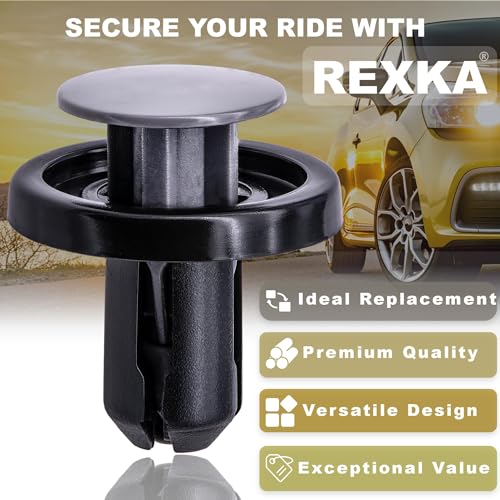 Rexka 20pcs Bumper Cover Engine Under Cover Radiator Support Retainer Clips for Toyota Lexus 90467-09227 4Runner, Corolla iM, Mirai, RAV4, GX460, HS250h, NX250, NX350, NX350h, NX450h+ 9046709227 - Image 4