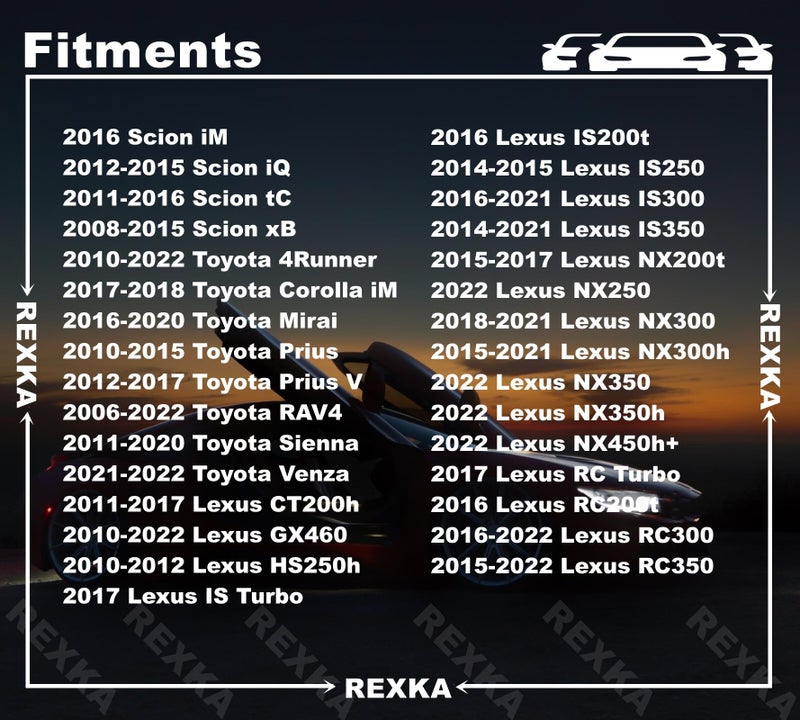 Rexka 20pcs Bumper Cover Engine Under Cover Radiator Support Retainer Clips for Toyota Lexus 90467-09227 4Runner, Corolla iM, Mirai, RAV4, GX460, HS250h, NX250, NX350, NX350h, NX450h+ 9046709227 - Image 3