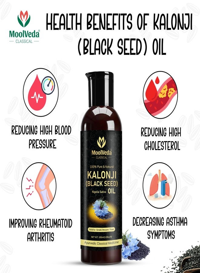 Moolveda Premium Cold Pressed Kalonji Oil - Virgin Grade - Black Seed Oil - Nigella Sativa - 100ml - Image 5