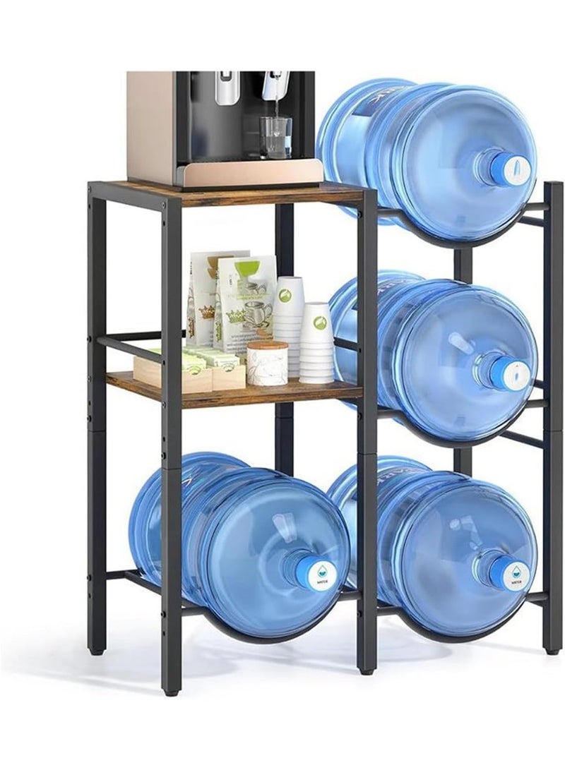 أوبتيا حامل زجاجات المياه، رف مبرد لـ 3/4 زجاجات، 5 جالونات، يوفر مساحة للمطعم وصالة الألعاب الرياضية (صف مزدوج) - Image 1