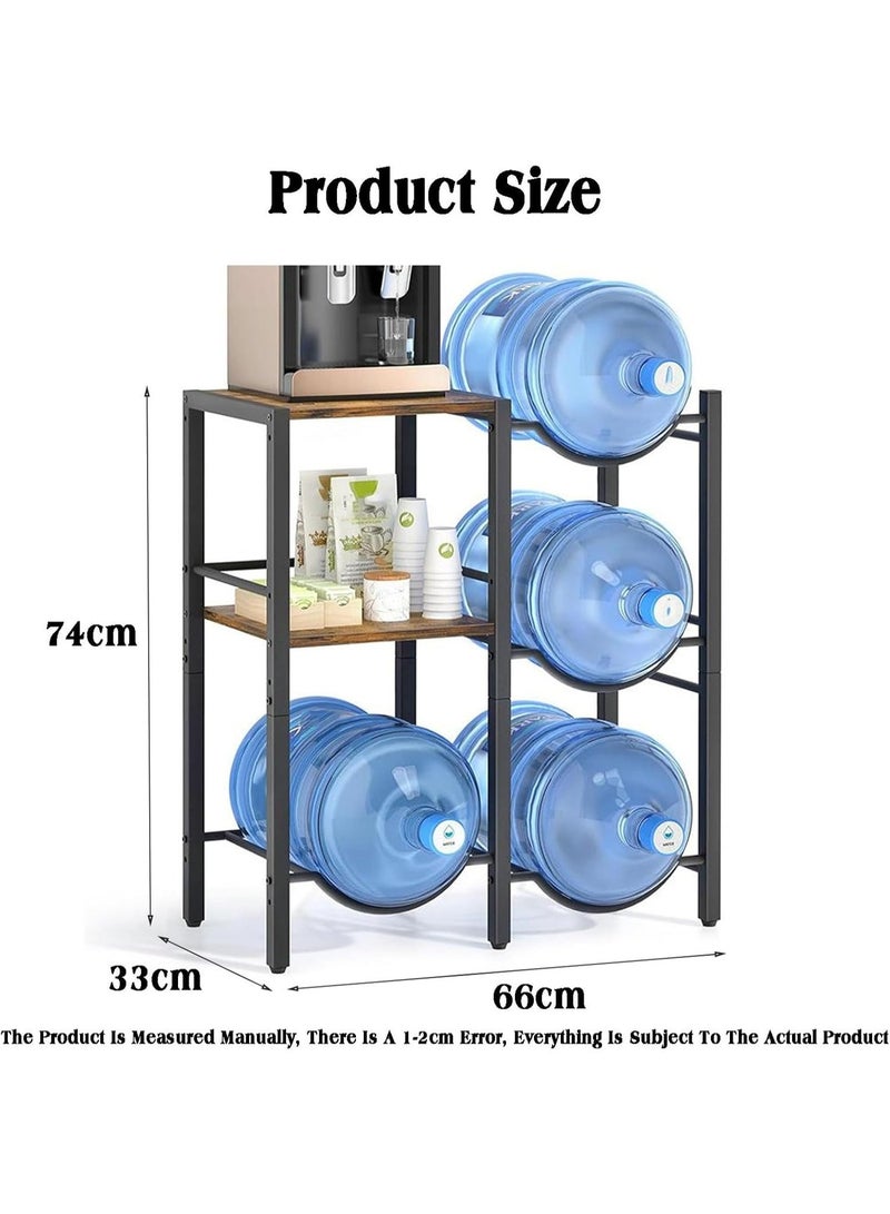 أوبتيا حامل زجاجات المياه، رف مبرد لـ 3/4 زجاجات، 5 جالونات، يوفر مساحة للمطعم وصالة الألعاب الرياضية (صف مزدوج) - Image 2