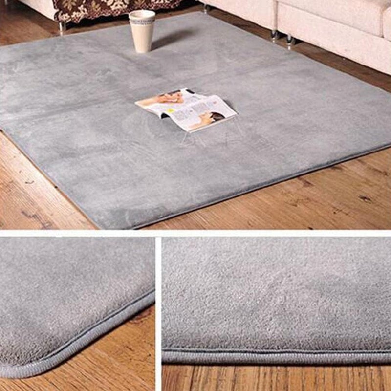 Gnanex Foam Absorbent Decorative Mats Rubber Back Runner Mat for Kitchen Bathroom Floors Non Slip Mats Rugs for Shower and Tub Floor Light Grey 80x50 Cm - Image 4
