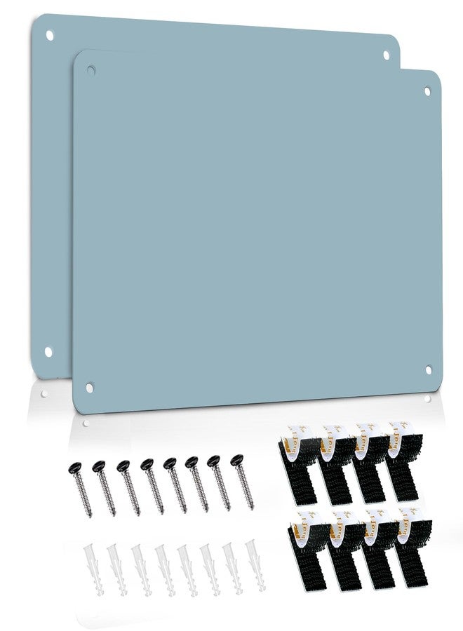 Beclumas 2Pack Magnetic Board 17.5" x 11.4" Magnet Bulletin Board is Suitable for displaying Notes, Photos,Magnetic Letters,Suitable for Walls, refrigerators, cabinets, etc（Blue） - Image 1