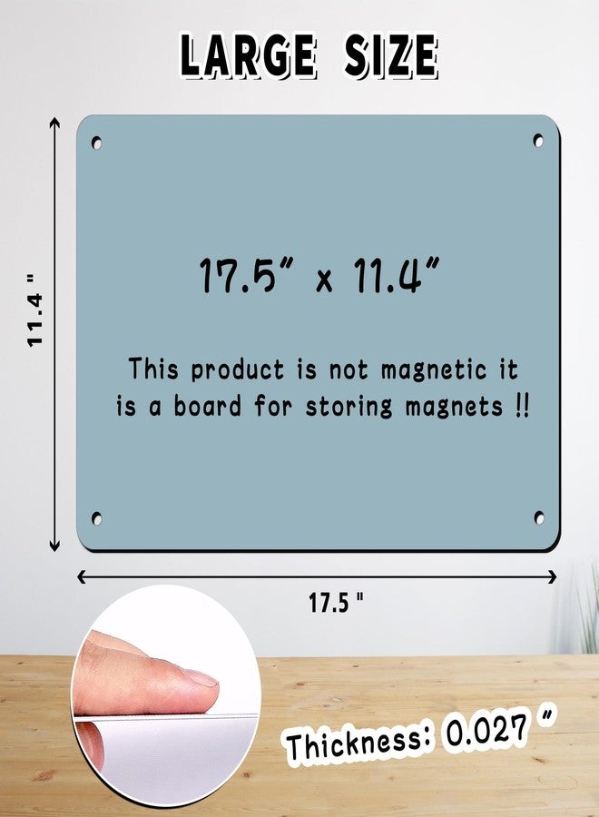Beclumas 2Pack Magnetic Board 17.5" x 11.4" Magnet Bulletin Board is Suitable for displaying Notes, Photos,Magnetic Letters,Suitable for Walls, refrigerators, cabinets, etc（Blue） - Image 2