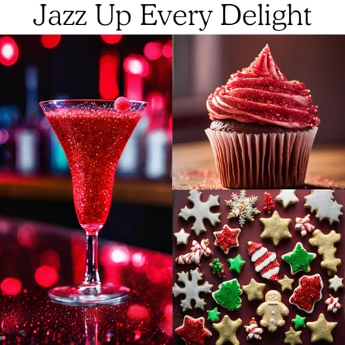 Dazzle Dust Edible Glitter Sprinkles for Cake Decorating, Drinks, Cookie, Icing, Dessert Decorations, Sparkly Luster, Food-Grade, Vegan, Gluten Free, Kosher, Bulk 10g, Red - Image 4