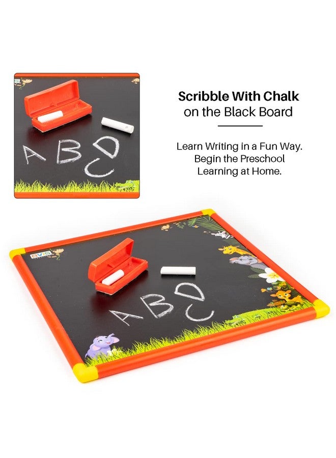 RATNA'S Avis Scribble Slate Junior Double Sided Black & White Writing Board for Kids & Toddlers (Assorted Colours) - Image 4