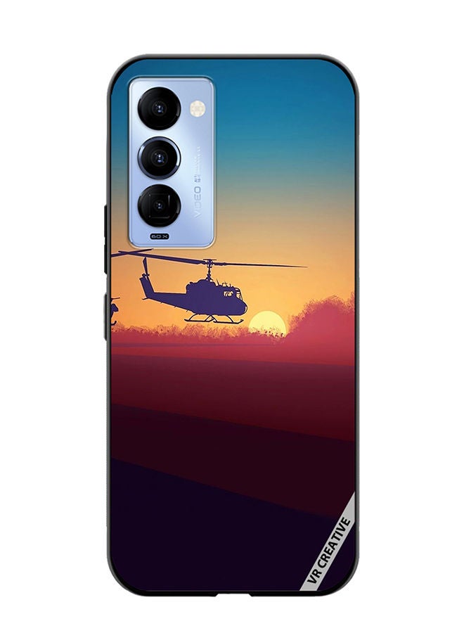 VR CREATIVE Protective Case Cover For Tecno Camon 18/18 P Military Choppers Design Multicolour - Image 1