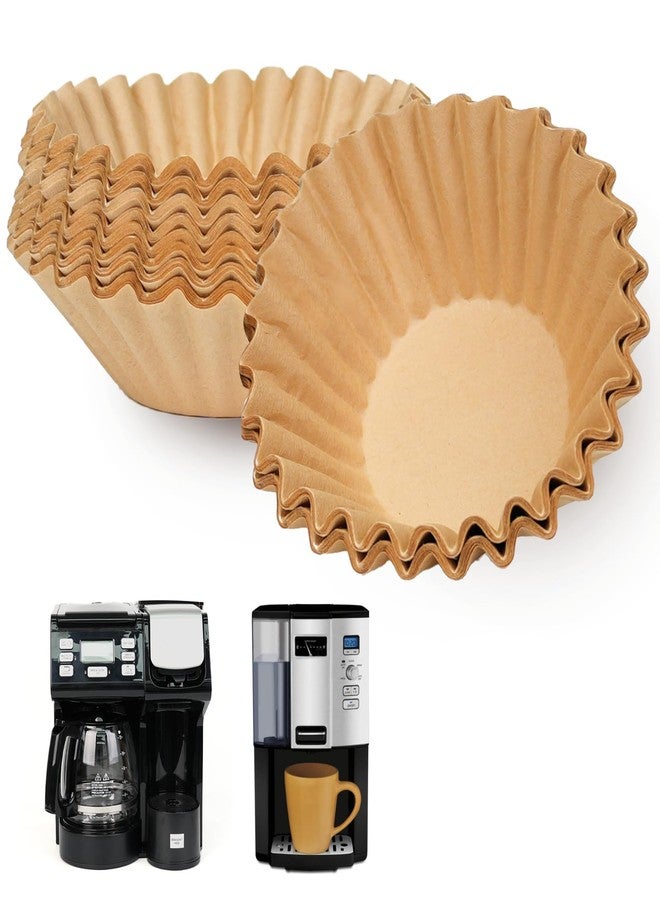 brikinte Disposable Coffee Paper Filters for Cuisinart 12cup Coffee Maker DCC-3000P1, 100 Pcs Filter Compatible with Hamilton Beach FlexBrew Trio 2-Way Coffee Maker - Image 1