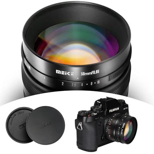Meike 50mm F0.95 Large Aperture Wide Angle Lens Manual Focus Lens Compatible with Fujifilm X Mount Mirrorless Camera X-T3 X-H1 X-Pro2 X-E3 X-T1 X-T2 X-T4 X-T10 X-T20 X-T200 X-A2 X-E2 X-E1 X30 X70 - Image 3