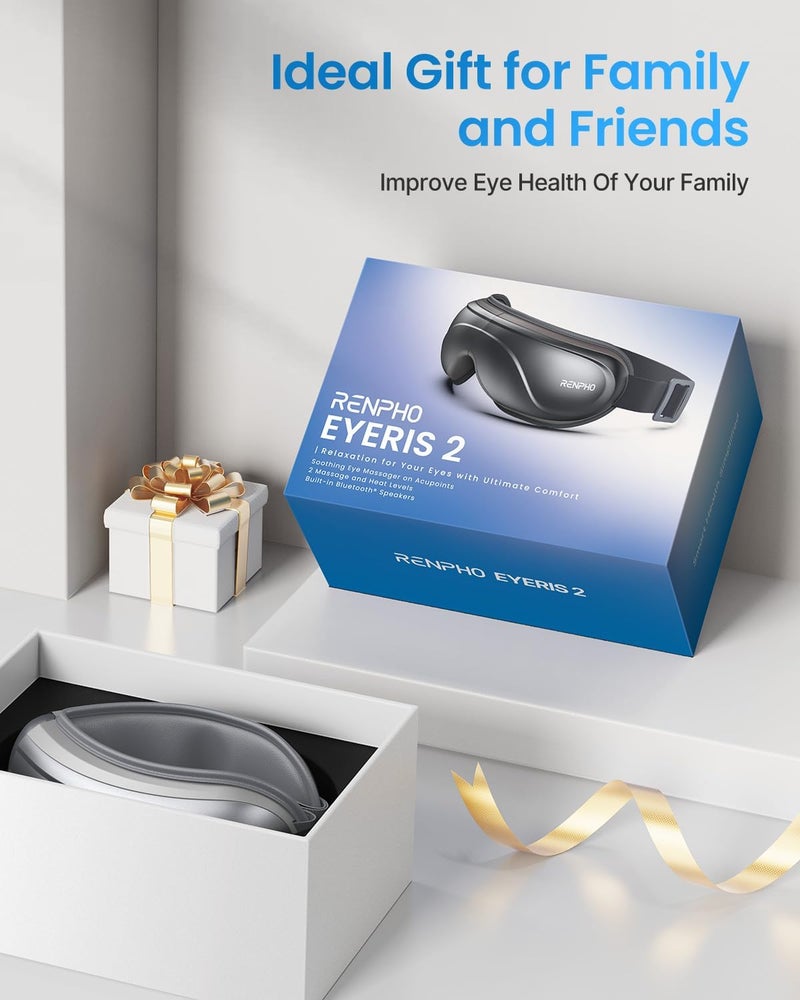 RENPHO Eye Massager with Heat Eyeris 2 Birthday Gifts for Mom Dad Women Men Face Massager Heated Eye Mask for Improve Sleep - Image 2