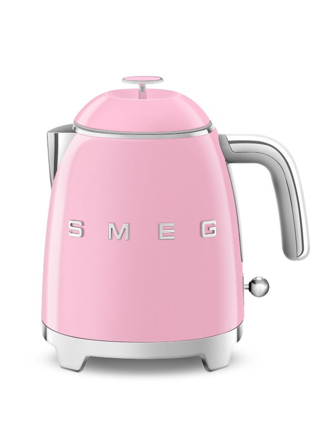 سميج غلاية سميغ الصغيرة بتصميم ريترو من الخمسينات سعة 0.8 لتر، وردي - Image 1