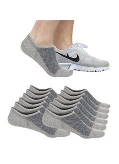 SYOSI Mens Ankle Athletic Socks Low Cut Breathable Running Socks Comfort Sports Trainer Socks Cotton Casual Non-Slip No Show Socks for Men and Women Invisible Crew Boat Socks EUR43-48 6Pairs  - Image 1