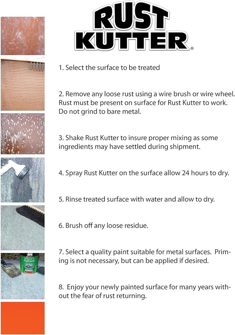 Popular trusted craftsmanship - Stops Rust and Converts Rust Spots to Leave A Primed Surface Ready to Paint, Professional Rust Repair Manufactured in USA – Sprayer Included Economical varied sizing picks - Image 5