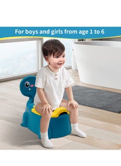 Generic Potty Toilet Potties Training Chair Baby Kids Boys Girls Toddler Dinosaur Urinal Pot Comfortable Children 1-6 Year Old Childrens Infant Toilets Toddlers Animal Pottie with Lid Back Pottys Trainer  - Image 5
