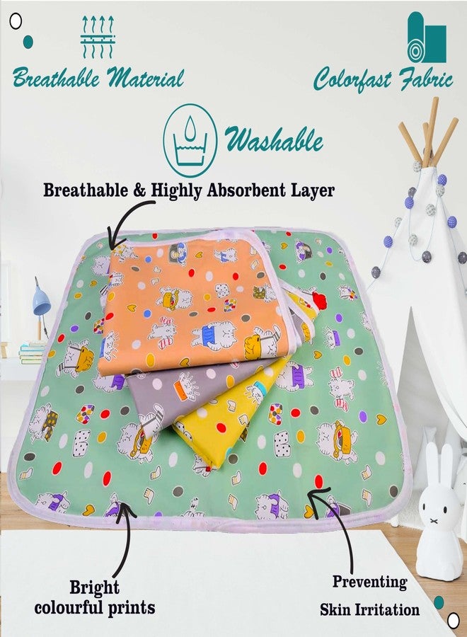 Kwitchy طقم مفروشات قطنية فاخرة للأطفال من كويتشي | سرير ألعاب | ملاءات تغيير الحفاضات (أخضر، من 0 إلى 6 أشهر) (مجموعة من 3 قطع) - Image 5