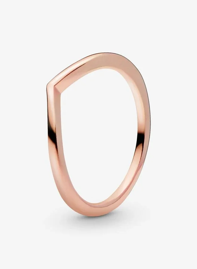 PANDORA Wishbone 14k rose gold-plated ring, Size 48