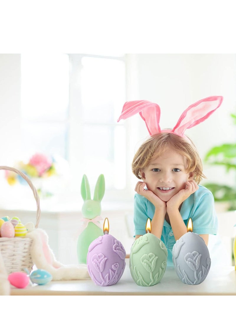 Barakah Candle Mold, 3D Embossed Flower Silicone Soy Wax Beeswax Aromatherapy Soap Moulds for Birthday  Day Wedding Party Decor Home Decoration with 100 Wicks 10 Holder - Image 4