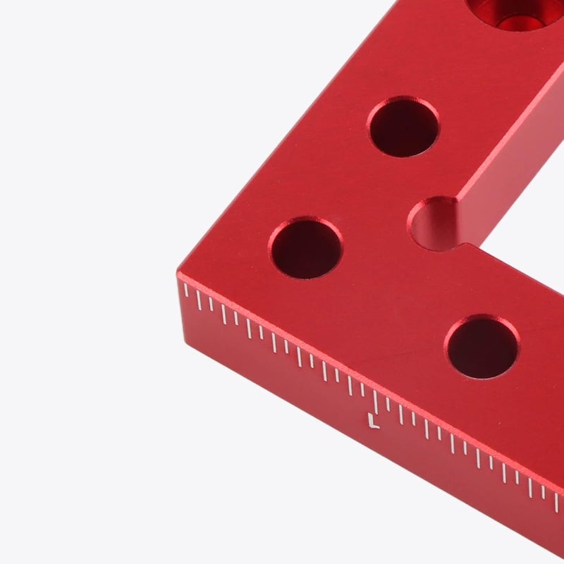 أداة مركز النجارة للعثور على المركز بدقة 90 درجة، مصنوعة من سبائك الألومنيوم المؤكسد مع 4 أكمام فولاذية - Image 3