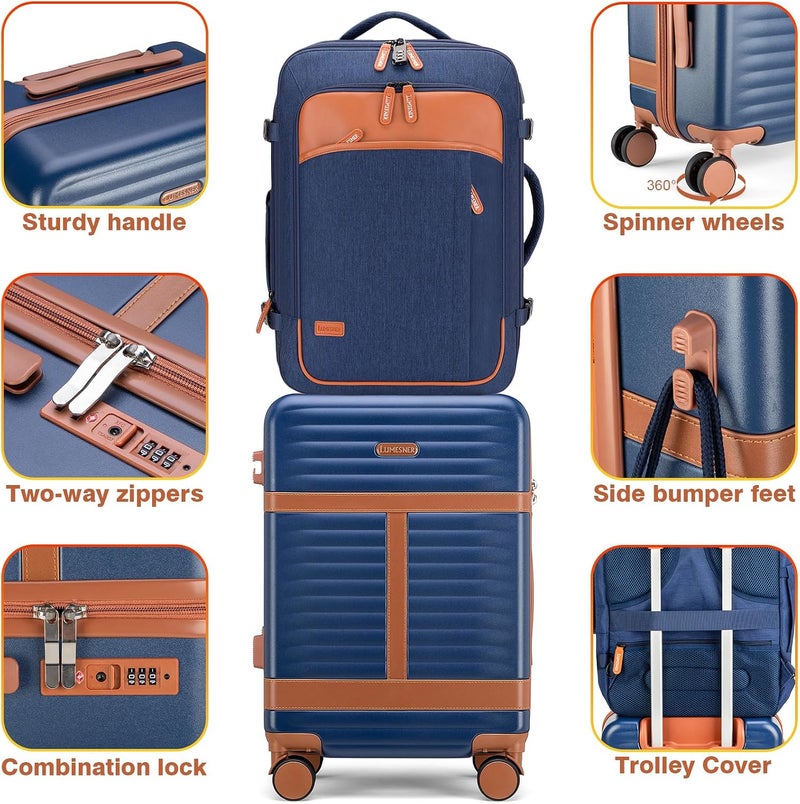 Lumesner Unisex Lumesner Travel Bussiness Laptop Backpack Carry on backpack,Travel backpack - Image 2