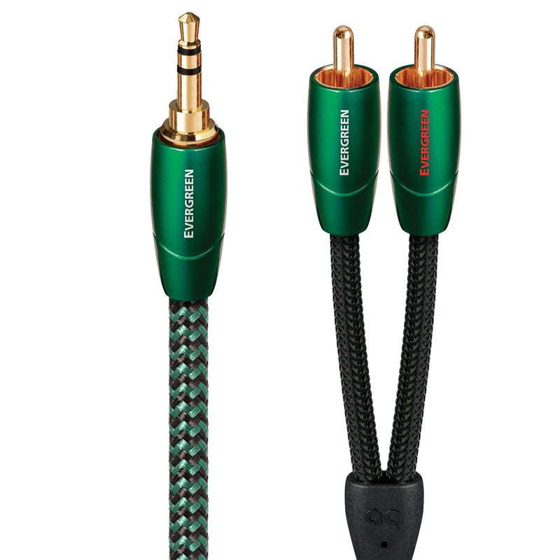 AudioQuest Evergreen 3.5mm Mini > RCA Audio Interconnect Cable - Image 1