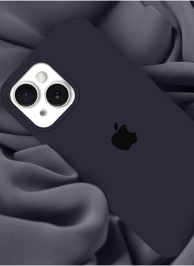 CATANES - iPhone 15 Plus Case Silicone Case Cover Durable and Anti Scratch Back Cover Dark Blue - Image 1