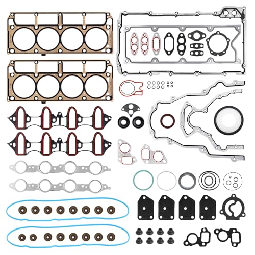 AUTOBABA MLS Full Cylinder Head Engine Gasket Set Compatible with 2002-2011 Chevy Silverado Tahoe Avalanche Express Suburban, GMC Sierra Savana Yukon, Buick Escalade 4.8L 5.3L V8 Replace# CS9284 HS26191PT - Image 1