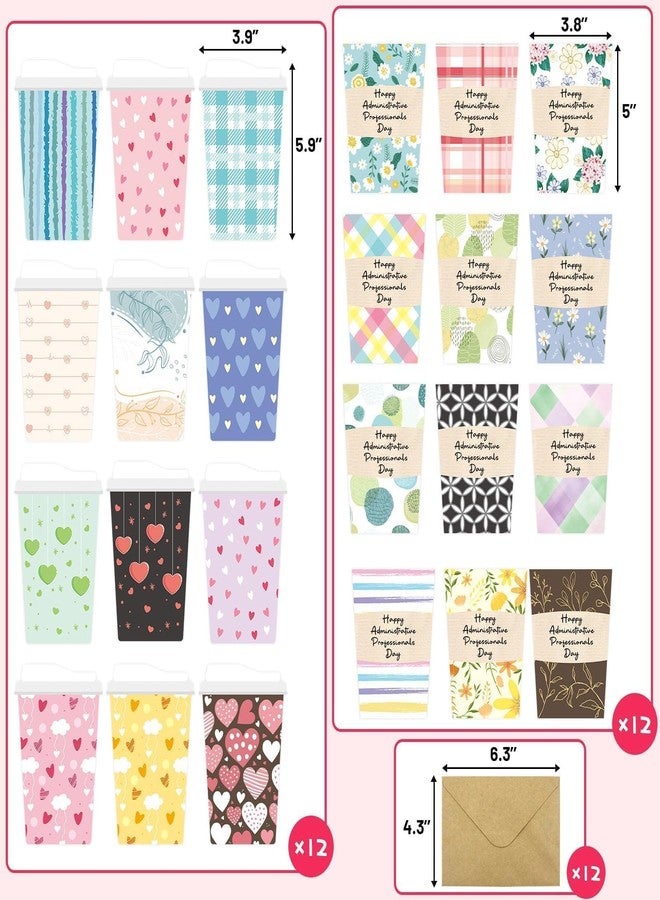 Fancy Land 12 Pack Happy Administrative Professional Day Gift Card Holders Administrative Assistant Gifts for Coworker Secretary Office Colleagues - Image 2