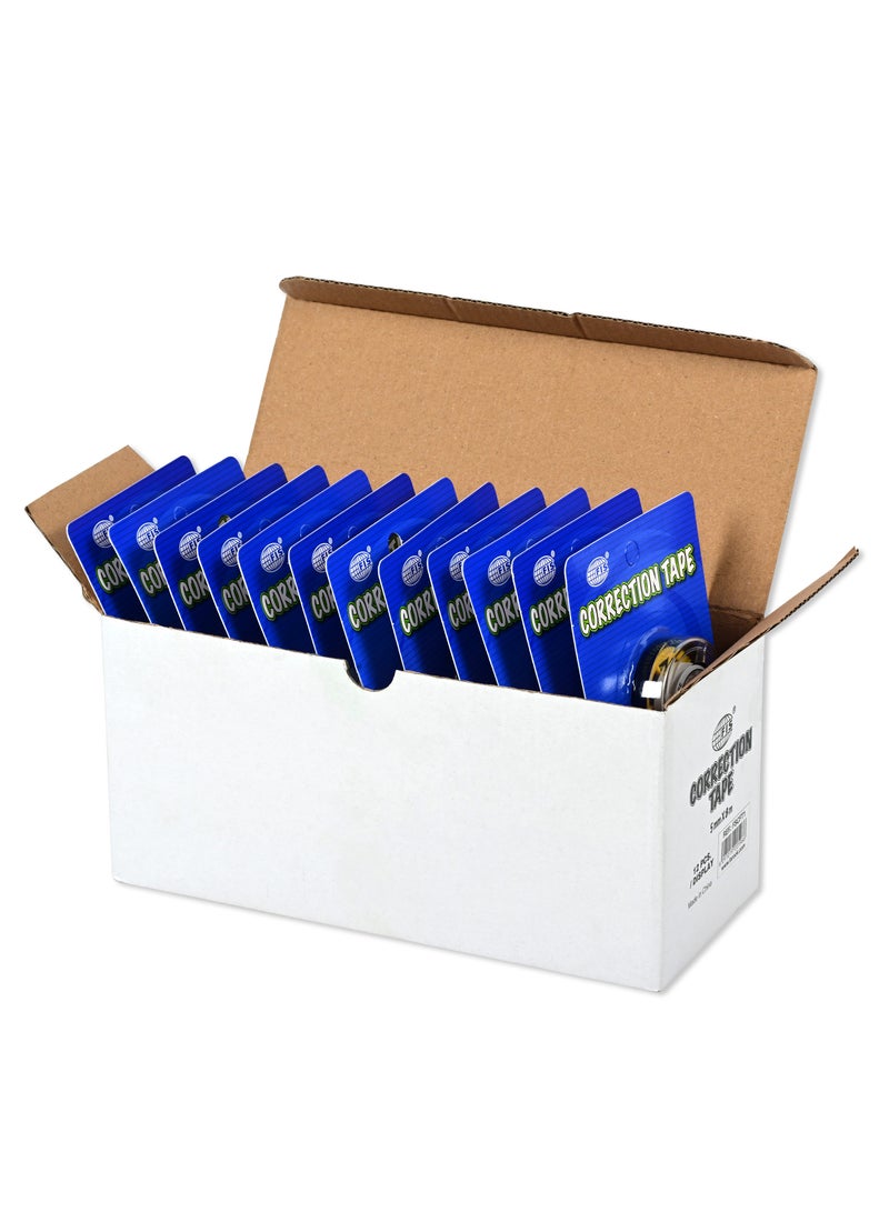 FIS شريط تصحيح العرض عبوة من 12 قطعة الحجم: 5MMX8M اللون: أصفر وأسود-FSCFT1 - Image 4