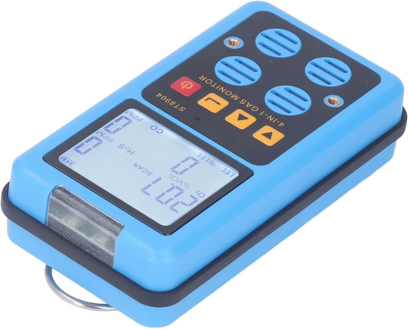Haofy 4 Gas Monitor, High Sensitivity Portable Gas Detector with Sound Light Vibration Alarm, USB Rechargeable, for Marine Chemical Agricultural Laboratory Use - Image 4