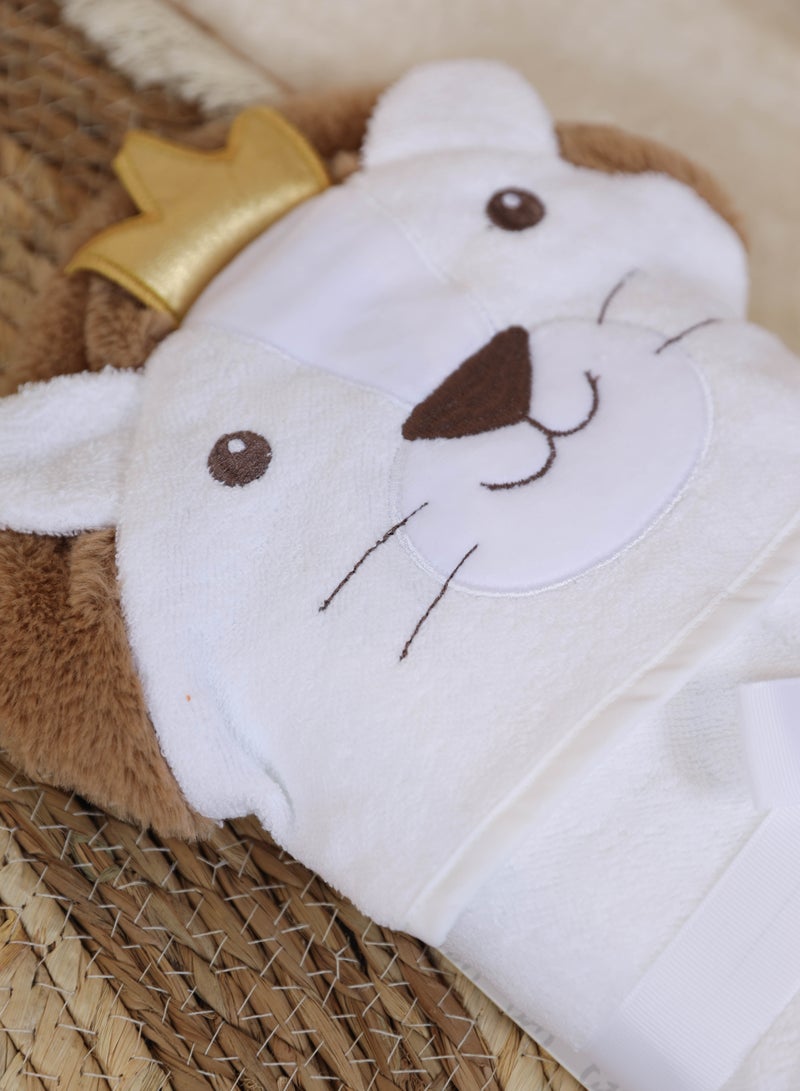 لحظة مرح منشفة استحمام بغطاء رأس للاطفال 75×75سم - Image 2