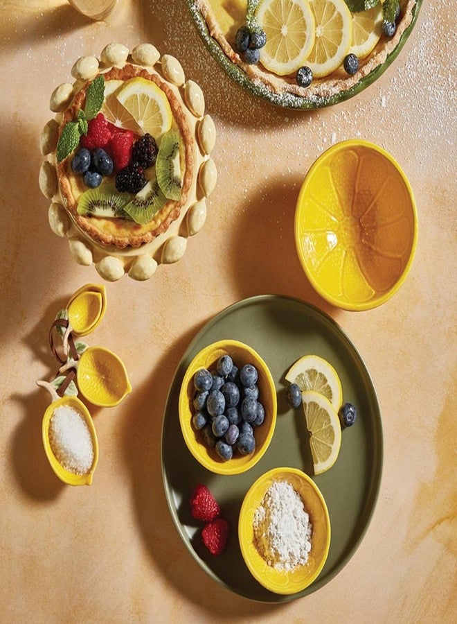 47th & Main Measuring Spoons - Ceramic Lemon Shaped Teaspoons Kitchen Essentials Gift Set, 4-Piece, Yellow - Image 3