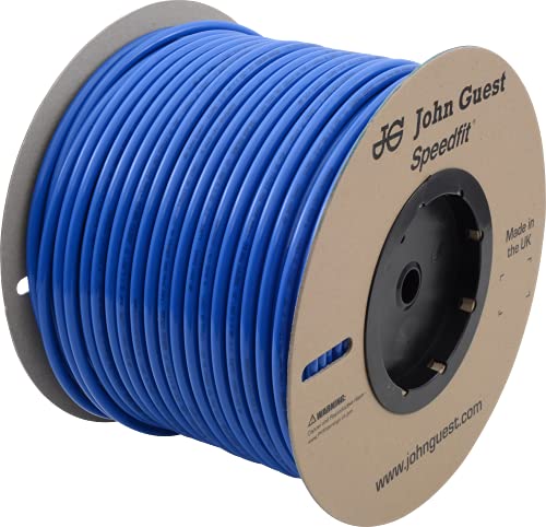 John Guest 38 Inch x 500 Feet LLDPE Tubing Flexible Water Tubing for Plumbing Blue PE12EIDFB