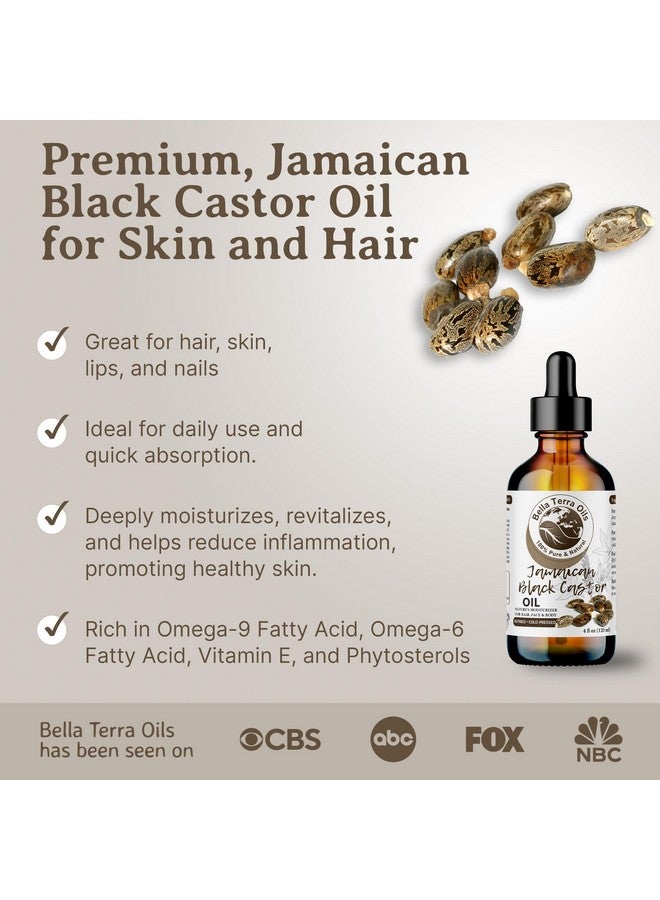 بيلا تيرا أويلز - زيت الخروع الأسود للوجه 4 أونصة - كنز من الفيتامينات وحمض الريسينوليك، لبشرة مشرقة - Image 3