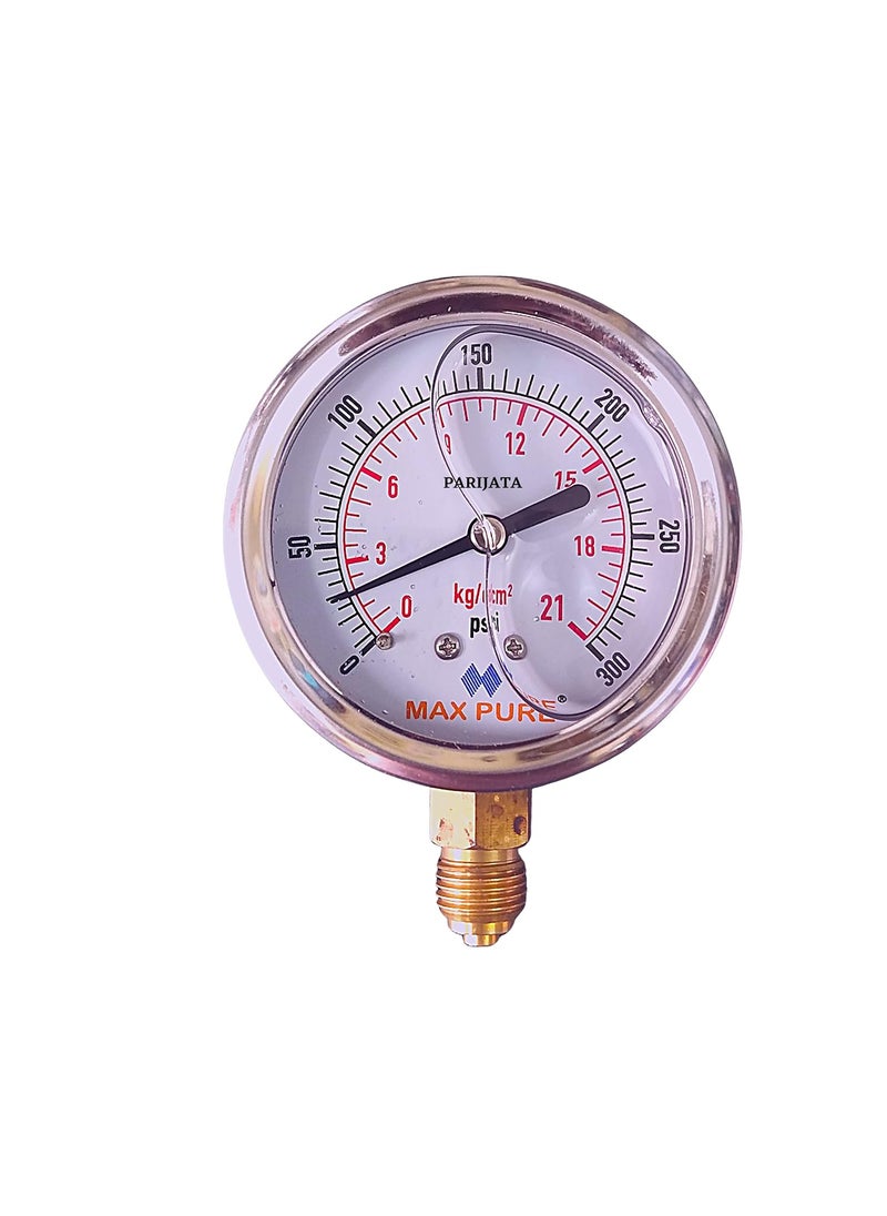 PARIJATA Parijata Water pressure Gauge Gly filled Pressure Gauge Bottom 14 BSP 021 kgcm 