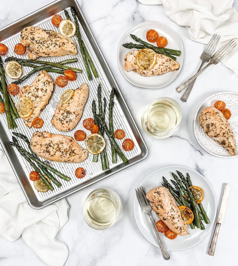 USA Pan Bakeware Half Sheet Pan, Set of 2, Aluminized Steel - Image 4