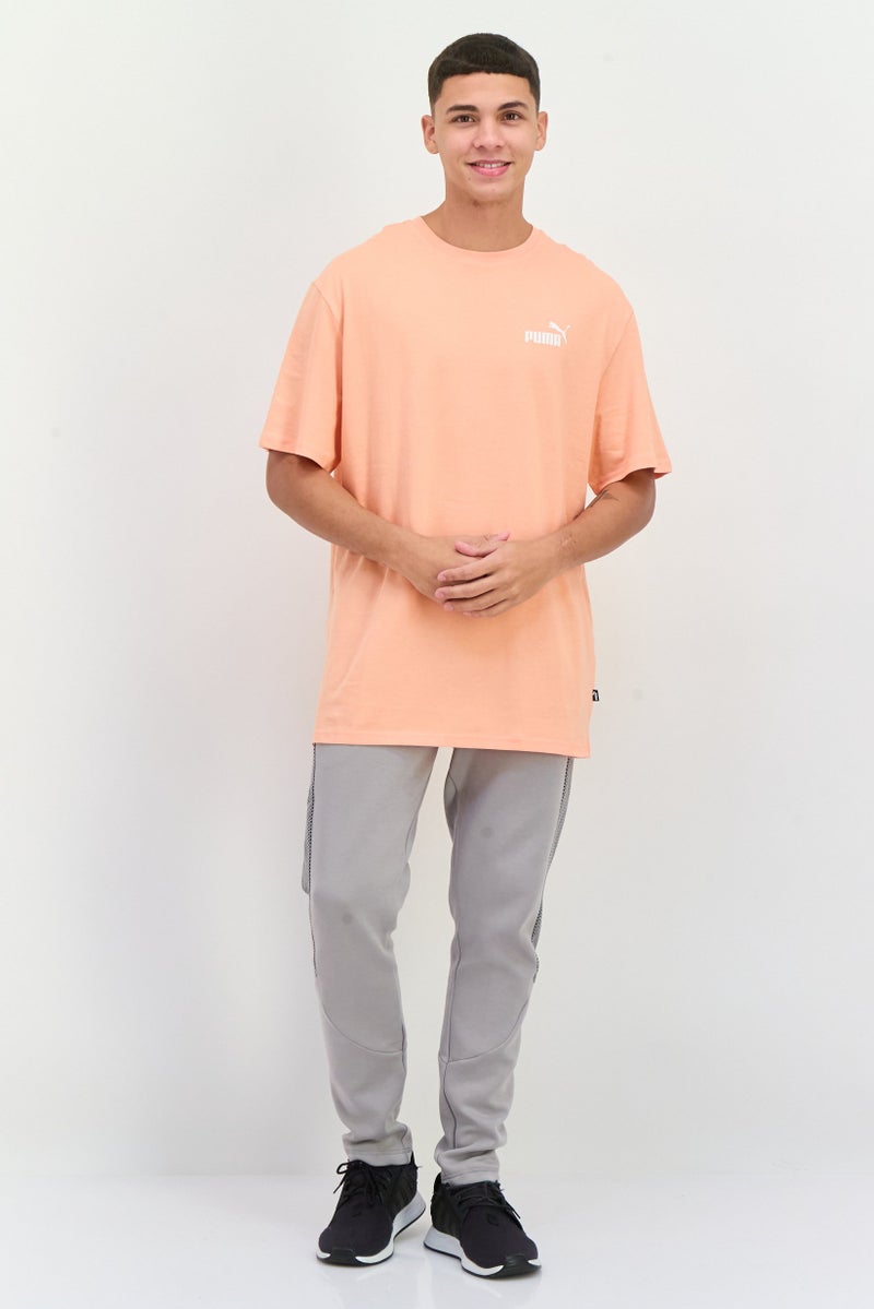 PUMA Men Relaxed Fit Short Sleeves Outdoor T-Shirt, Peach  - Image 4